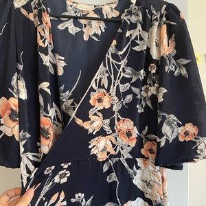 Goldspark Wrap Dress